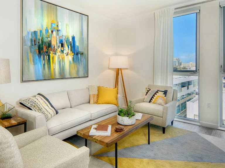 Living Room with Hard Surface Flooring