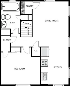 1 BR 1 BA | Classic 1 BR 1 BA | Classic