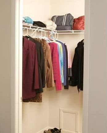 walk in closets & pantry