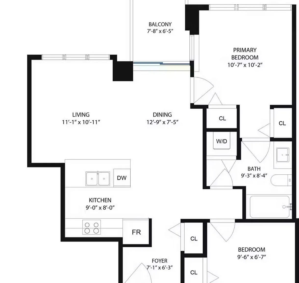 2 bed, 750 sqft, $2,100 — Photo 4