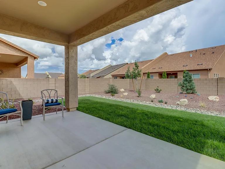 Backyard and patio