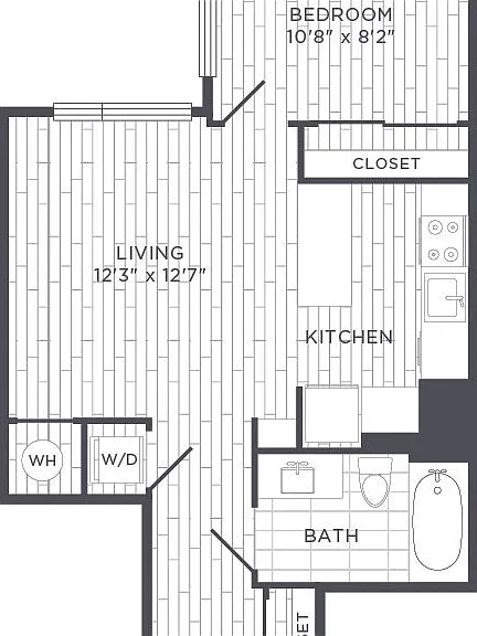 Urban One Bedroom floor plan Sonnet
