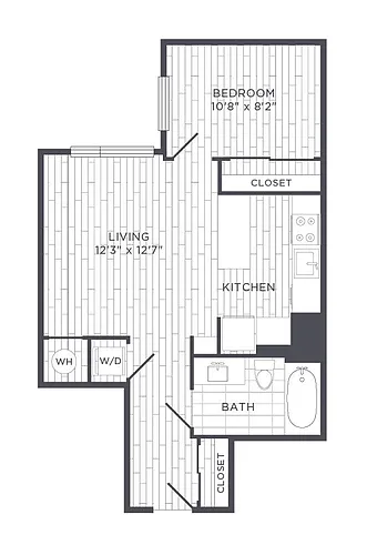 Floor plan Urban One Bedroom