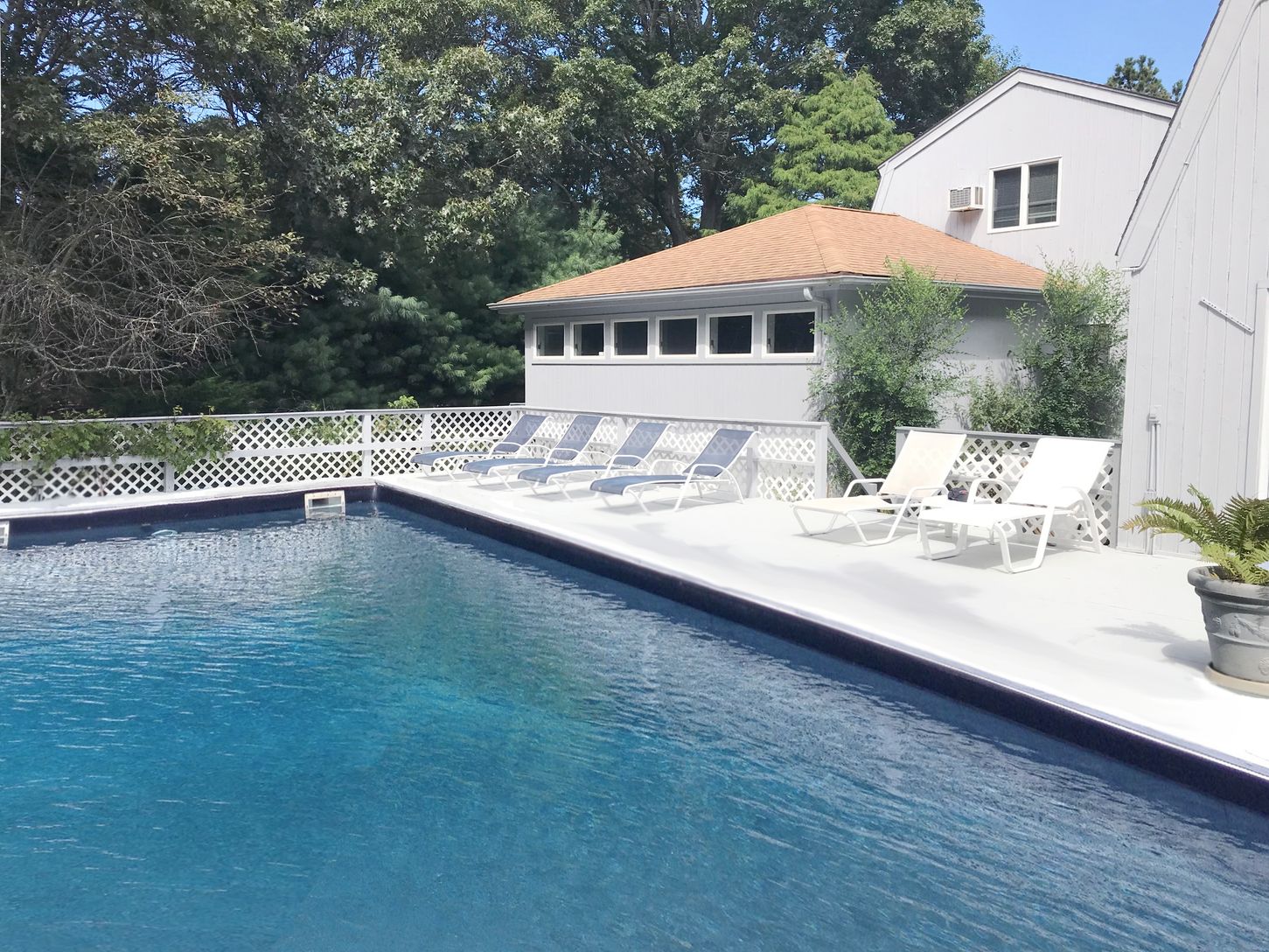 Pool with Newly Painted Deck & House