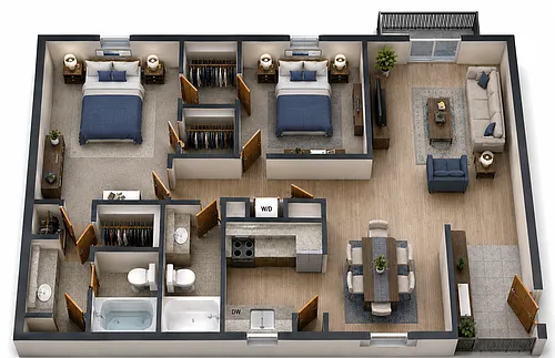 Floor plan B1