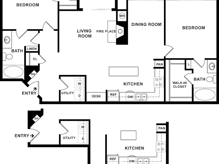 B4R Floorplan | Two Bedroom B4R Floorplan | Two Bedroom