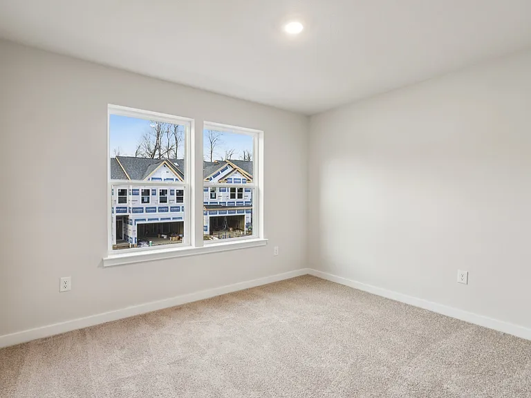 Bedroom 3 - With Dual windows, closet and LED lighting wired for ceiling fan