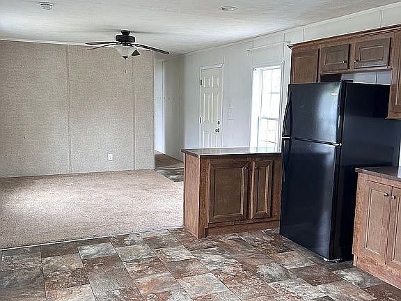 Kitchen view to living room