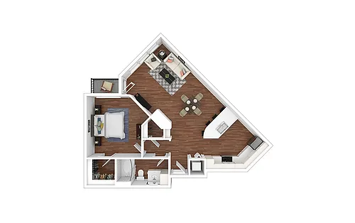 Floor plan Cobalt - Renovated