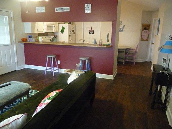 Living/kitchen areas