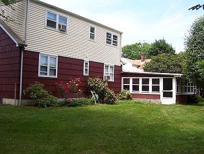 View of the house from the back yard