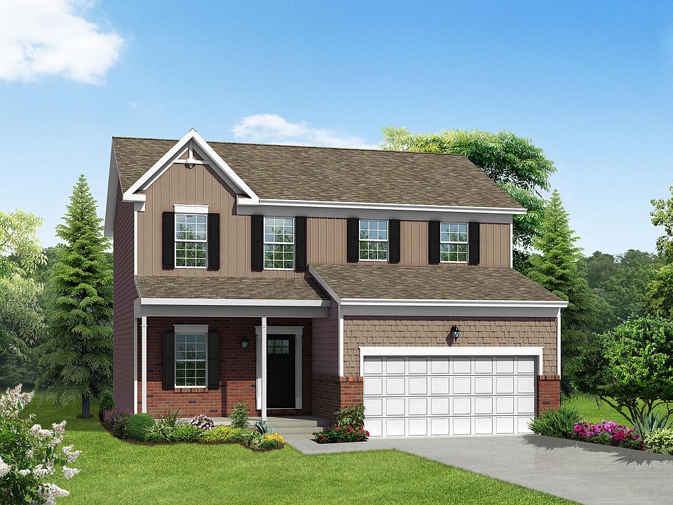 Elevation G Victorian Craftsman with Partial Brick