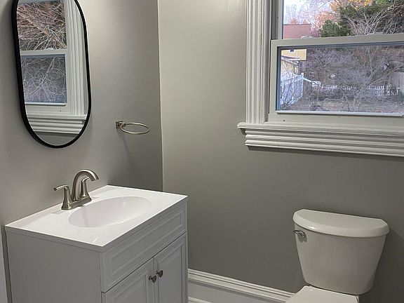 Half bath on first floor.