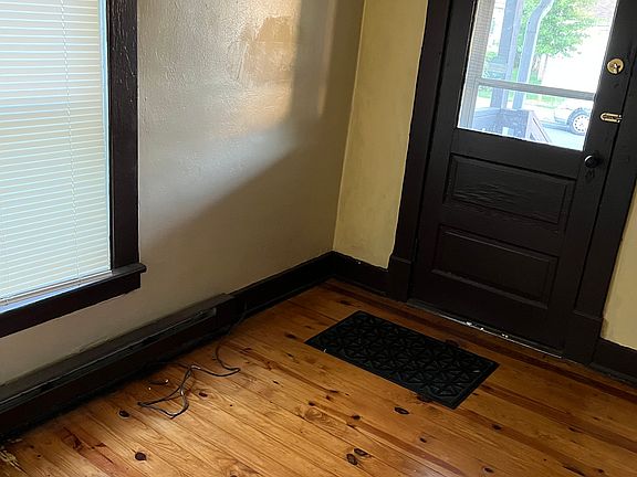 Living room with hardwood flooring