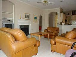 Spacious Living Area with Fireplace