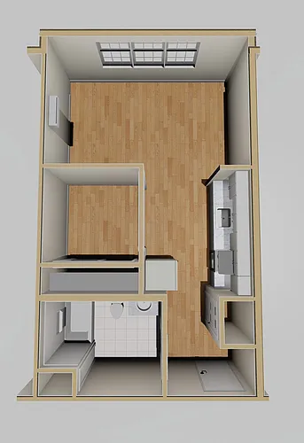 Floor plan Furnished Studio B