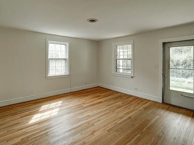 Living room looking at front door