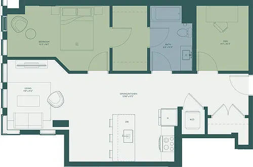Floor plan A9D