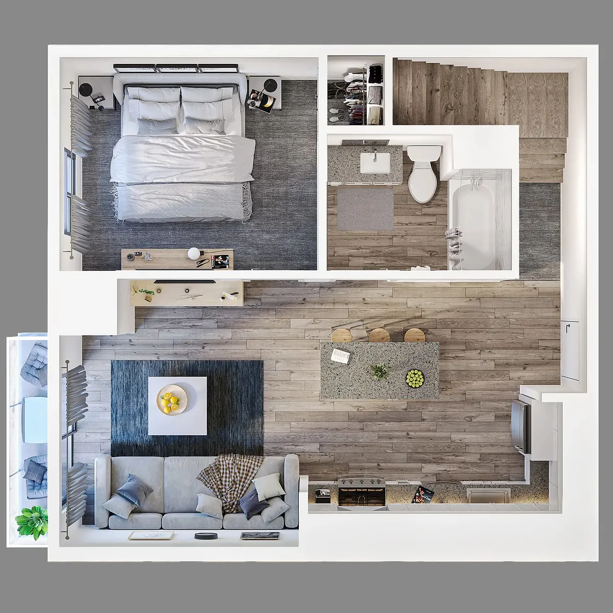 Floor plan 1X125