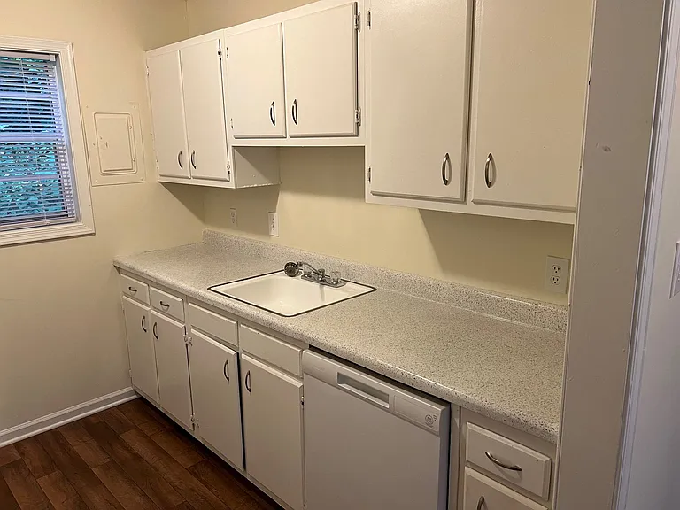 Renovated Kitchen with white cabinets