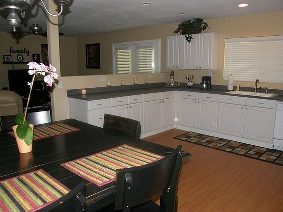 View from dining area