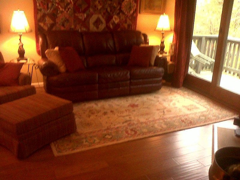 Living room with Anderson sliding door