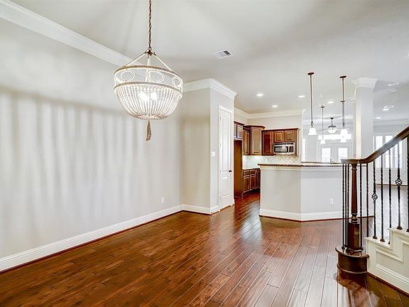 Separate formal dining room, wood floors room for your dinner parties.