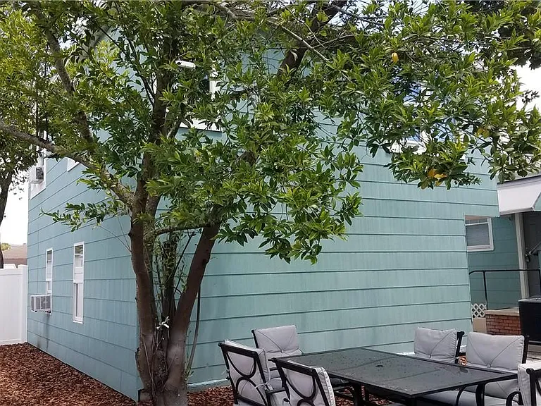 Westside of apartments 1 & 2