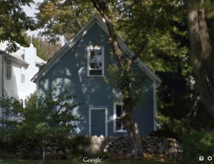 Back of vintage (1870) horse barn