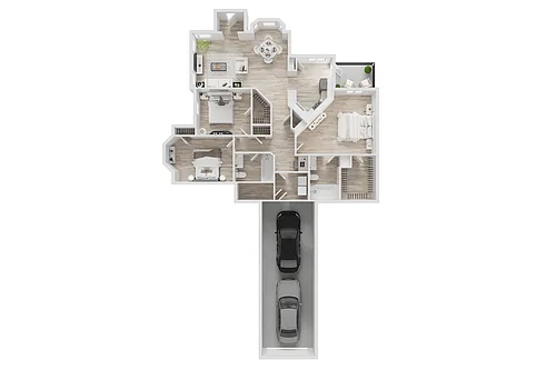 Floor plan C3 - Attached Garage