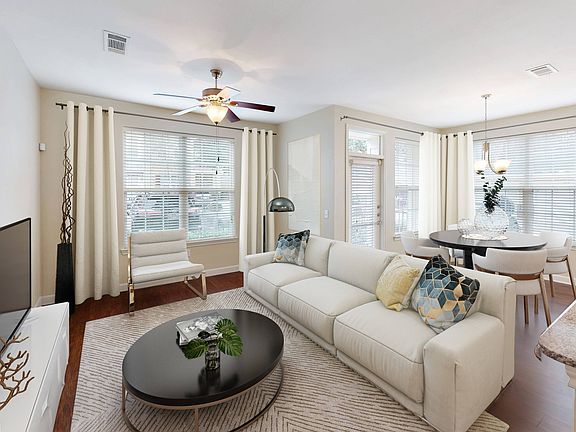 Open Floor Plan Living and Dining Room