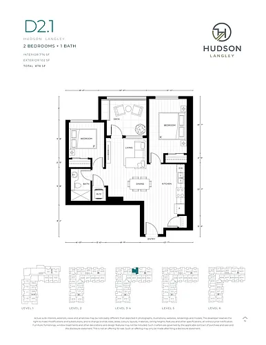 Floor plan 2br/1ba - D2.1