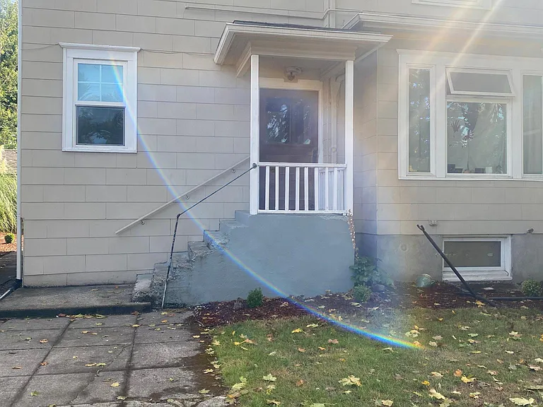 Outside entrance of apartment