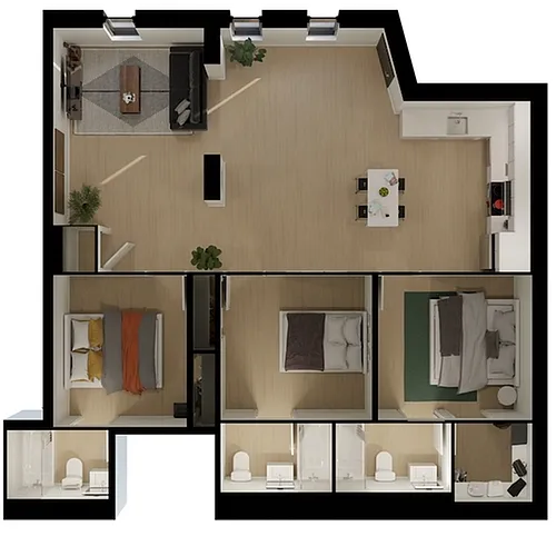 Floor plan Oak
