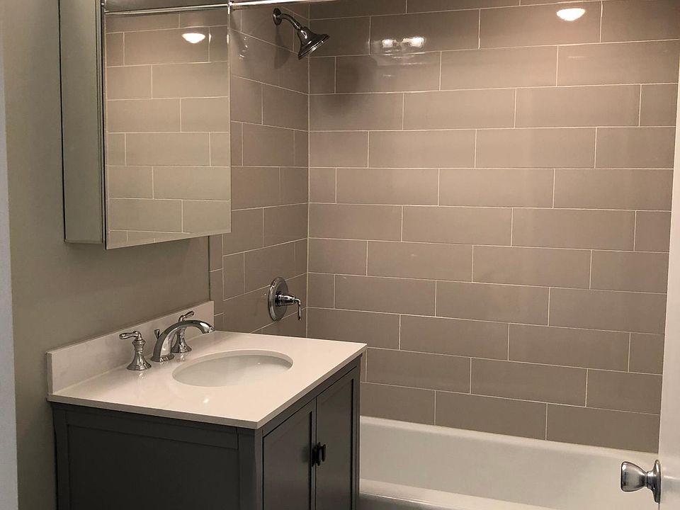 Completely remodeled bathroom.