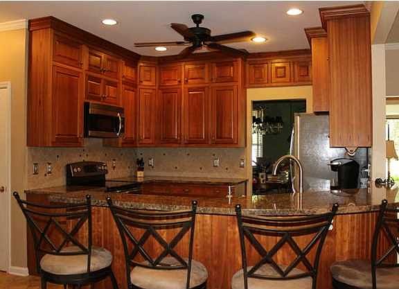 Custom 54" cherry cabinets