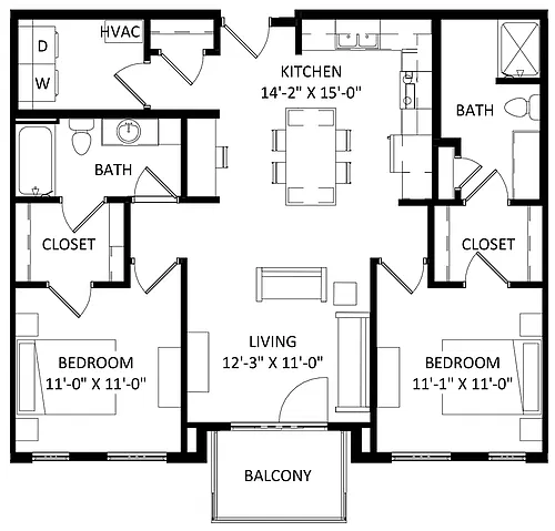 Floor plan Style F