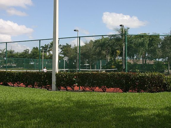 Tennis court and basket ball court