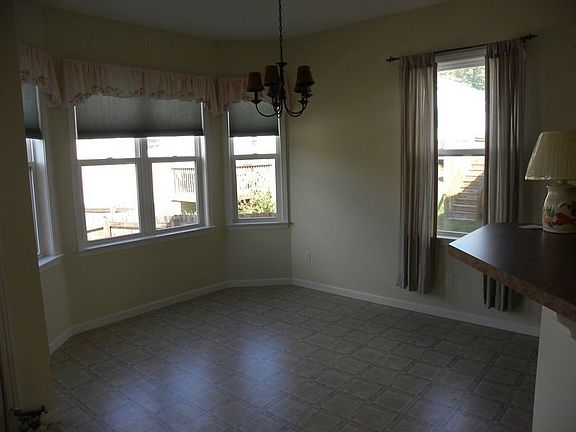 Large dining area open to kitchen and living room