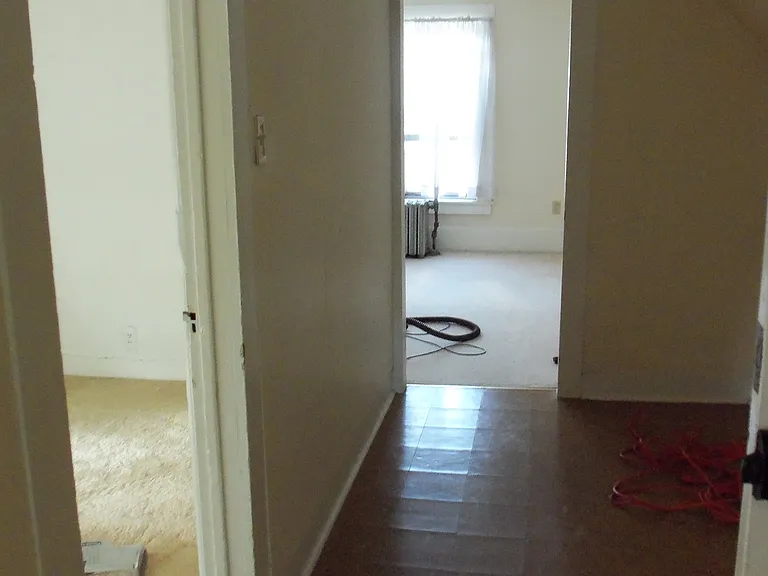 hallway has been stripped to Oak floor