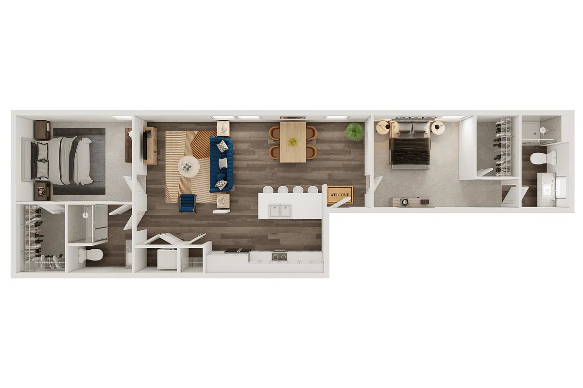 Floor plan B12 - SECOND AVE