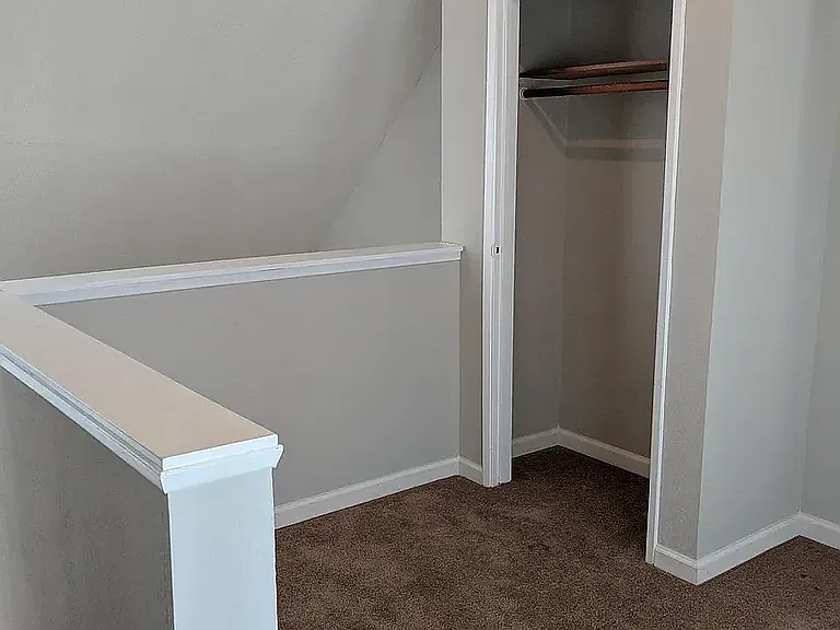 Additional storage off loft space.