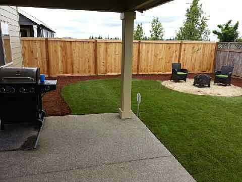 backyard porch/ fire pit