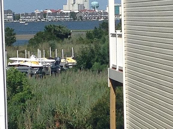 From front deck look bay view