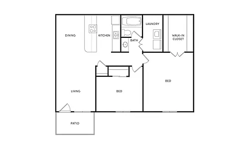 Floor plan 2 Bedroom