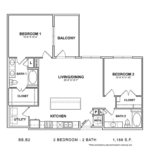Floor plan BB.B2