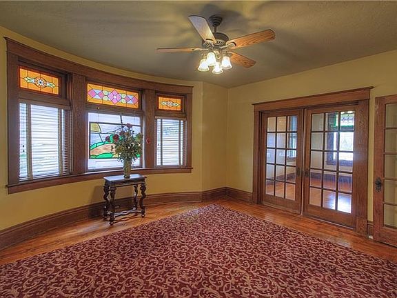 Dining Room, Pocket Doors, Inlay wood Floors