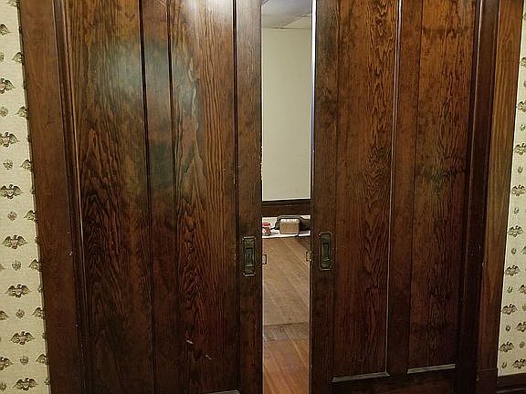 Pocket doors.