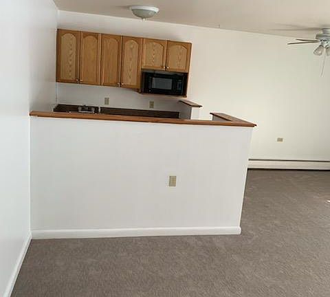 Small kitchenette separated by half wall