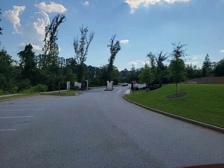 Gated community entrance